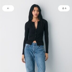 Aritzia home stretch rib syncopation top